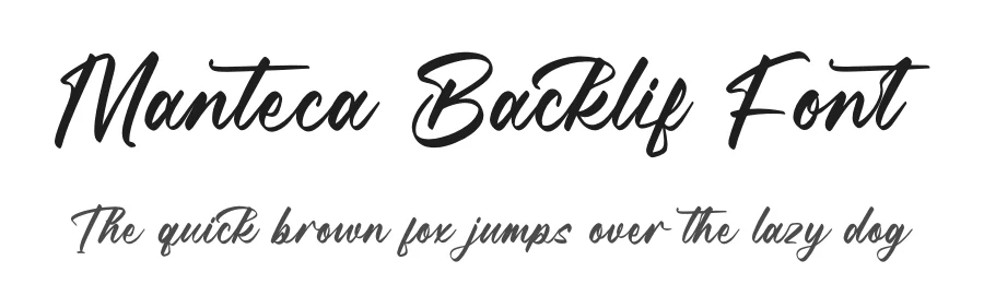 Manteca Backlif Font by letterenastudios — Script Handwritten Font