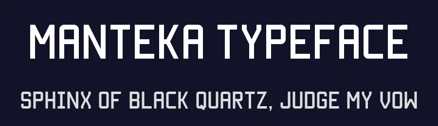 Manteka Typeface by Bamundi Studio — Sans Serif Font — thumbnail 2