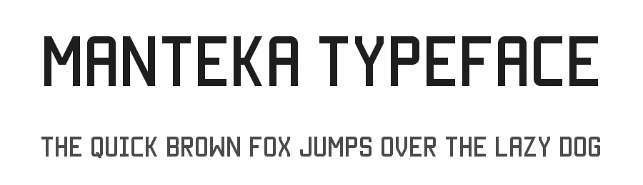 Manteka Typeface by Bamundi Studio — Sans Serif Font