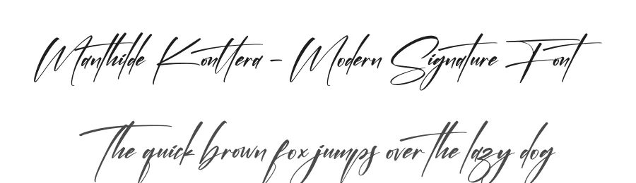 Manthilde Konttera β Modern Signature Font by letternity β Script Handwritten Font