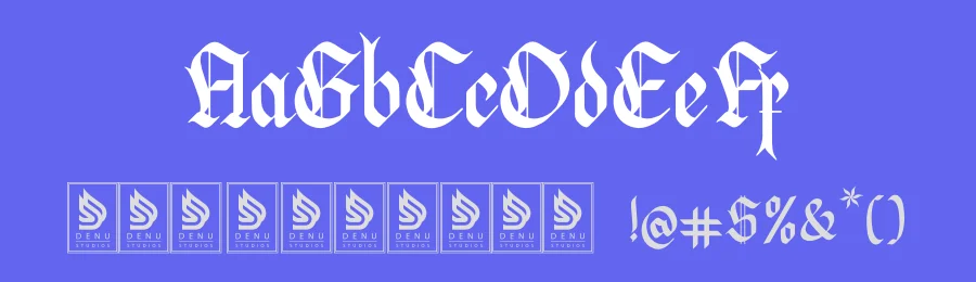Manthra Klaussa Blackletter Typeface by Denustudios — Blackletter Font — thumbnail 3