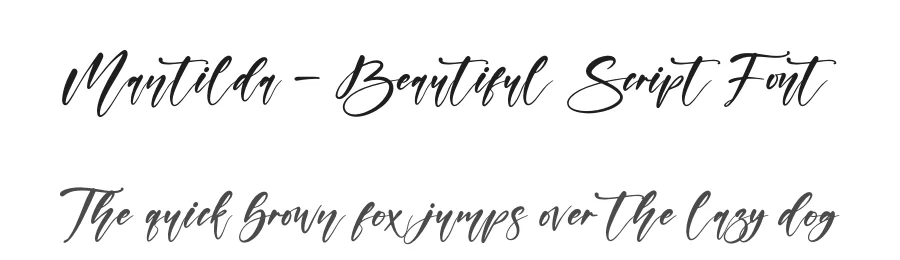 Mantilda – Beautiful Script Font by afterpaper — Script Handwritten Font