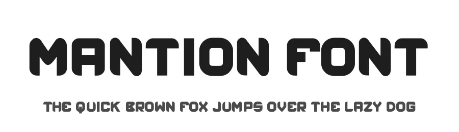 Mantion Font by hayoyuka8 — Display Font