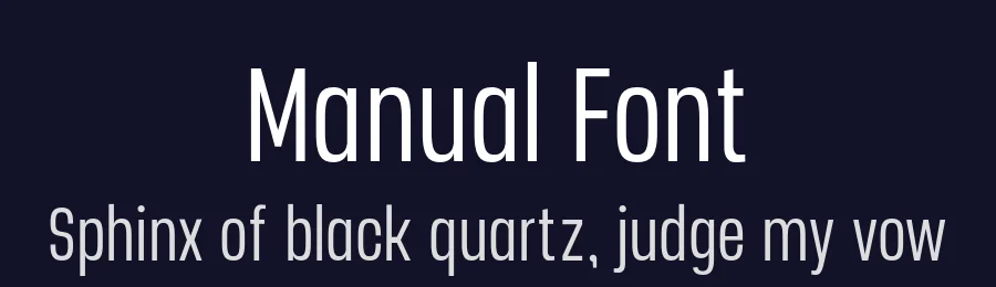 Manual Font by TypeUnion — Sans Serif Font — thumbnail 2