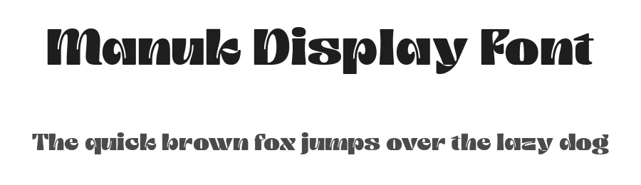 Manuk Display Font by Dantype — Decorative Font