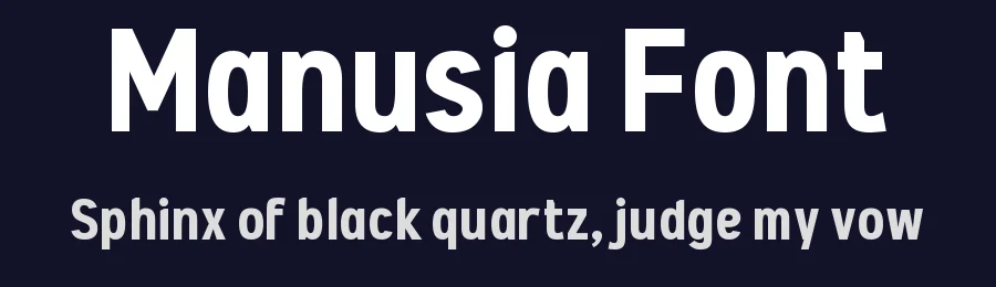 Manusia Font by Wahyu Eka Prasetya — Sans Serif Font — thumbnail 2