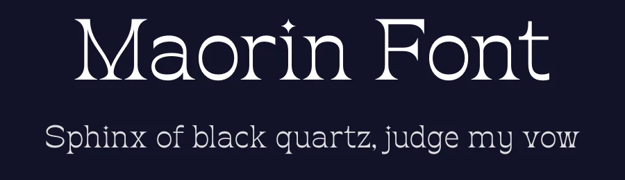 Maorin Font by Rantautype — Display Font — thumbnail 2