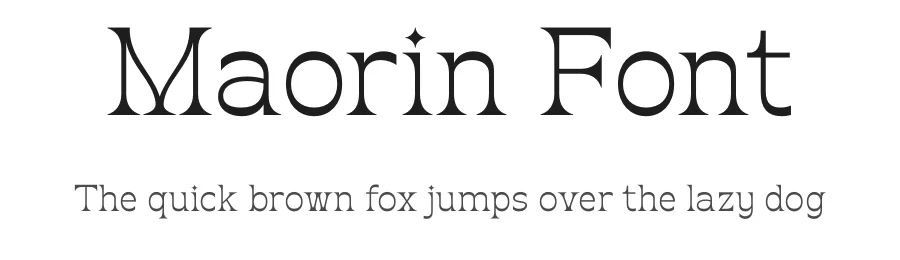 Maorin Font by Rantautype — Display Font