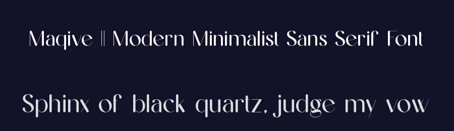 Maqive || Modern Minimalist Sans Serif Font by ErmediaStudio — Display Font — thumbnail 2
