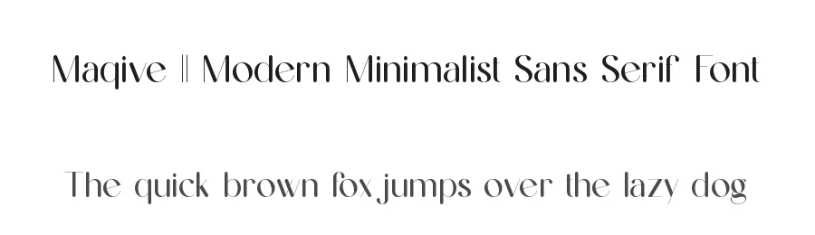 Maqive || Modern Minimalist Sans Serif Font by ErmediaStudio — Display Font