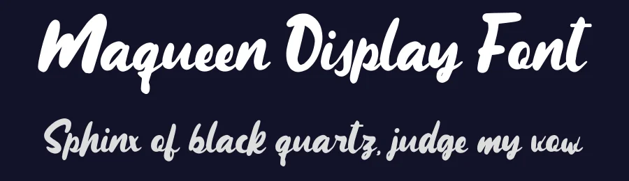 Maqueen Display Font by Garisman Std — Script Handwritten Font — thumbnail 2