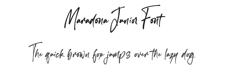 Maradona Junior Font by NJ Studio — Script Handwritten Font