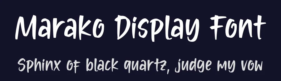 Marako Display Font by Alpaprana — Script Handwritten Font — thumbnail 2