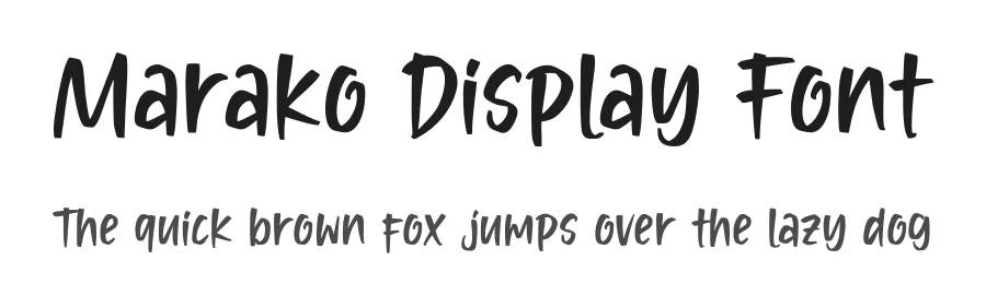 Marako Display Font by Alpaprana — Script Handwritten Font