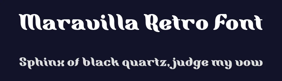 Maravilla Retro Font by madeDeduk — Display Font — thumbnail 2