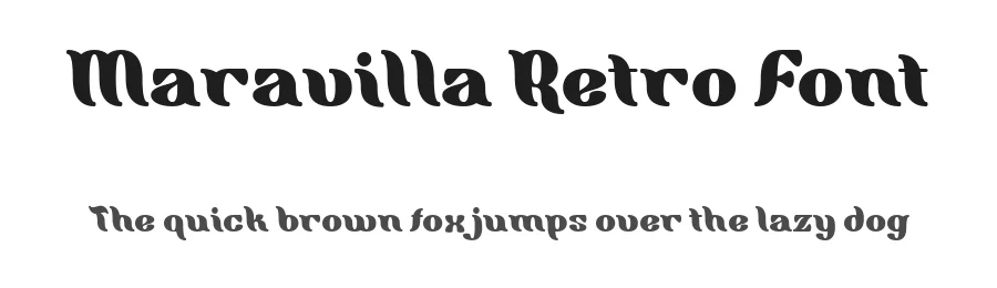 Maravilla Retro Font by madeDeduk — Display Font
