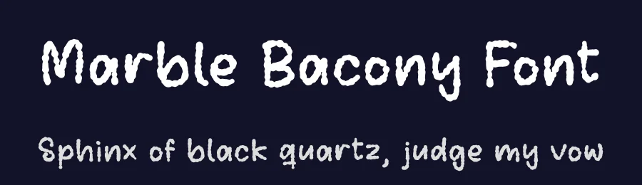 Marble Bacony Font by perspectype — Display Font — thumbnail 2