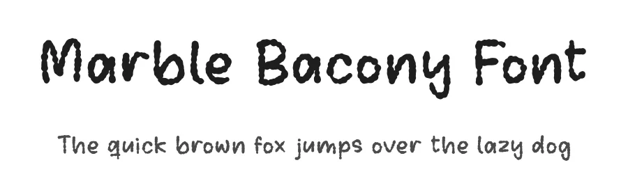 Marble Bacony Font by perspectype — Display Font