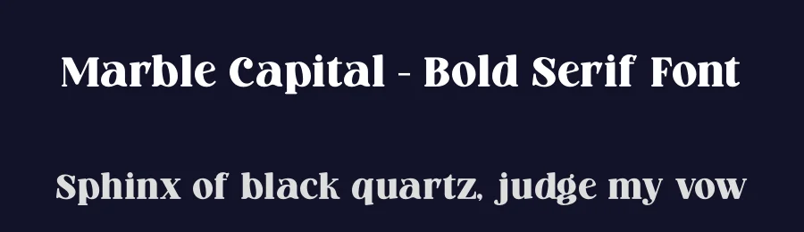 Marble Capital – Bold Serif Font by timelesstype.co — Display Font — thumbnail 2
