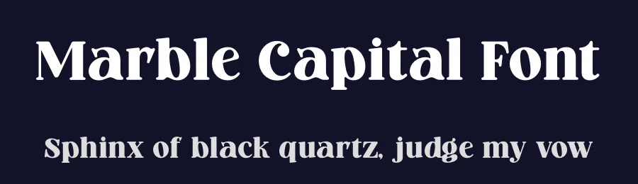 Marble Capital Font by timelesstype.co — Serif Font — thumbnail 2