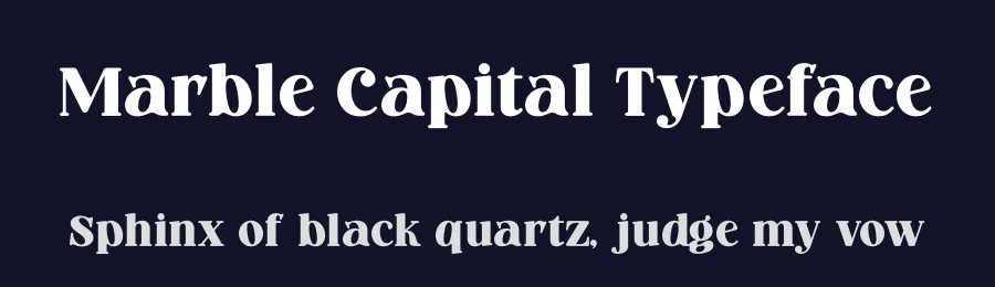 Marble Capital Typeface by timelesstype.co — Display Font — thumbnail 2