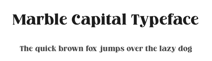 Marble Capital Typeface by timelesstype.co — Display Font