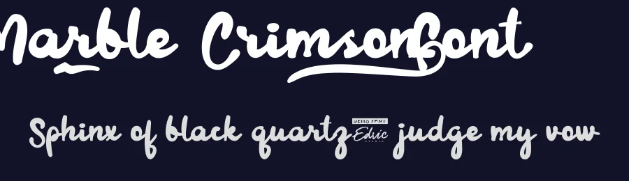 Marble Crimson Font by edricstudio — Script Handwritten Font — thumbnail 2