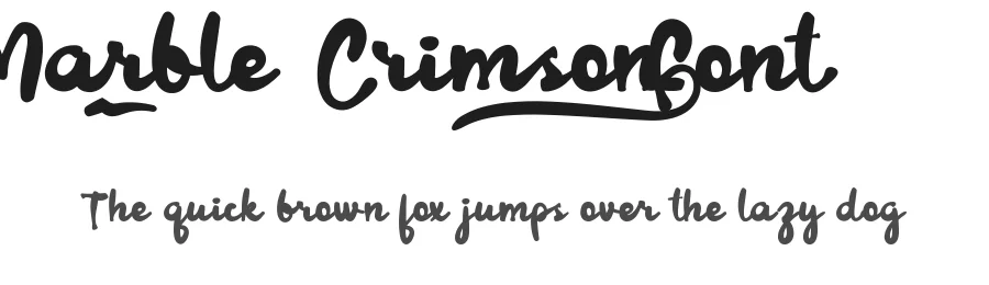 Marble Crimson Font by edricstudio — Script Handwritten Font