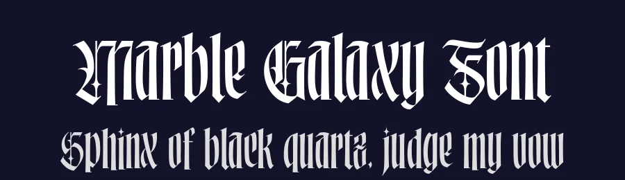 Marble Galaxy Font by alit design — Blackletter Font — thumbnail 2