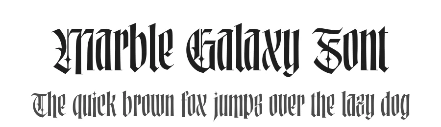 Marble Galaxy Font by alit design — Blackletter Font