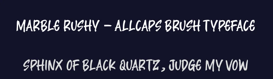 Marble Rushy – Allcaps Brush Typeface by letterenastudios — Script Handwritten Font — thumbnail 2