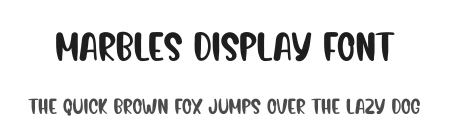 Marbles Display Font by andikastudio — Script Handwritten Font