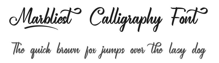 Marbliest Calligraphy Font by nihstudio — Script Handwritten Font