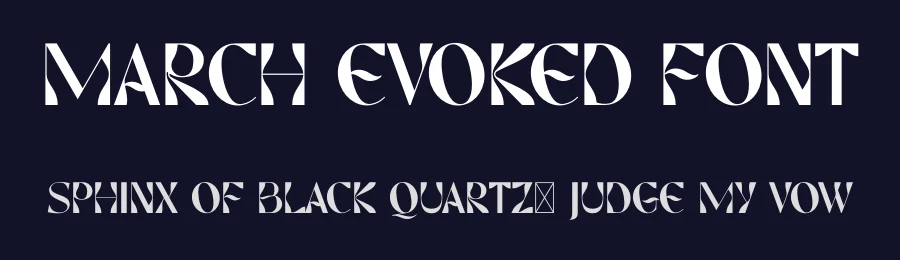 March Evoked Font by Silver Stag — Display Font — thumbnail 2