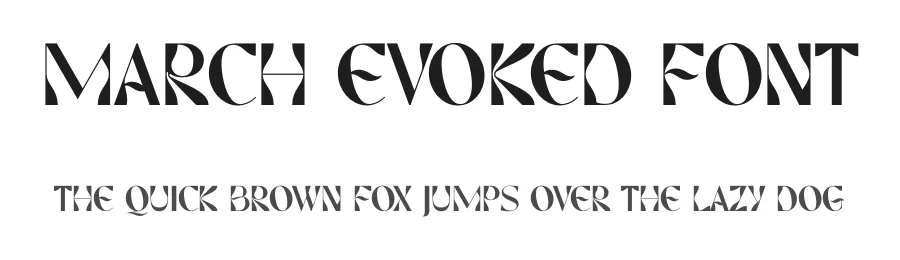 March Evoked Font by Silver Stag — Display Font