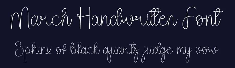 March Handwritten Font by andikastudio — Script Handwritten Font — thumbnail 2