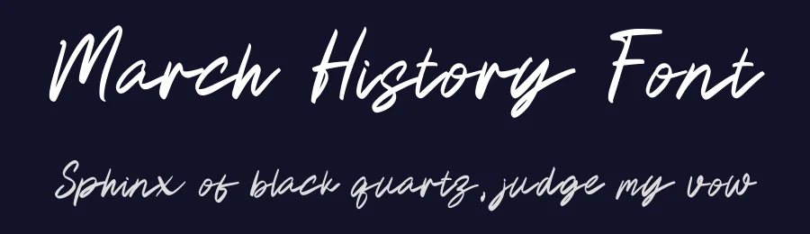 March History Font by rvandtype — Script Handwritten Font — thumbnail 2