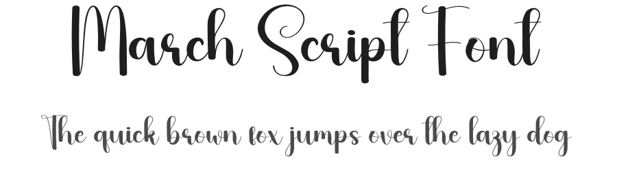 March Script Font by andikastudio — Script Handwritten Font
