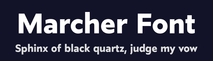 Marcher Font by Horizon Type — Sans Serif Font — thumbnail 2