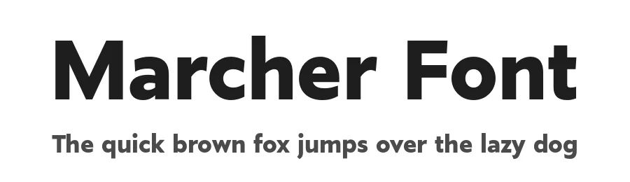 Marcher Font by Horizon Type β Sans Serif Font
