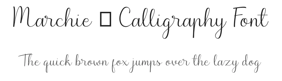Marchie – Calligraphy Font by Sibelumpagi Studio — Script Handwritten Font
