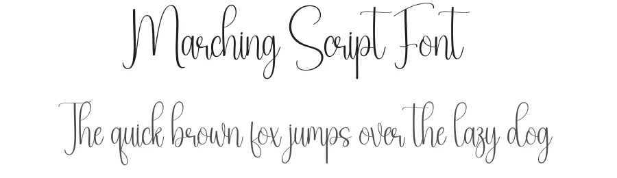 Marching Script Font by creativeletter — Script Handwritten Font