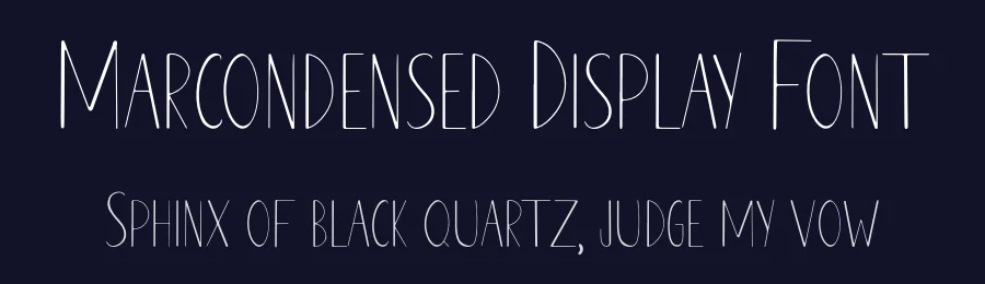 Marcondensed Display Font by jetsmax — Display Font — thumbnail 2