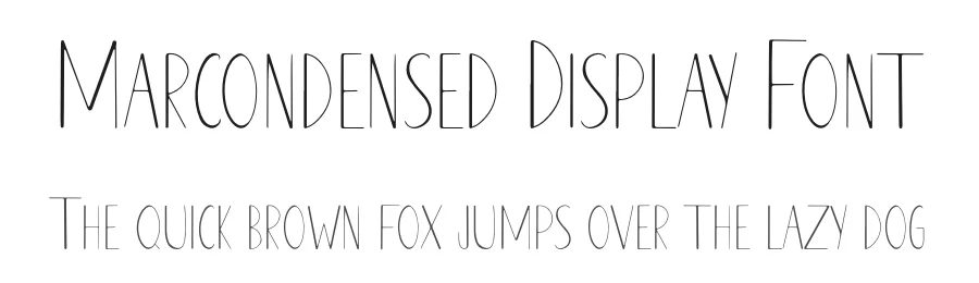 Marcondensed Display Font by jetsmax — Display Font