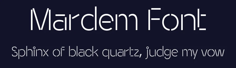 Mardem Font by Drizy — Display Font — thumbnail 2