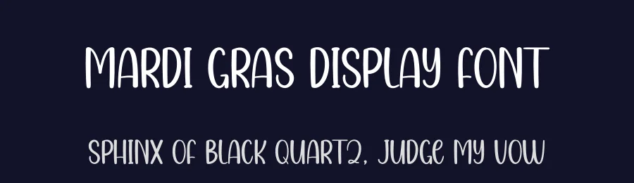 Mardi Gras Display Font by creativeletter — Display Font — thumbnail 2