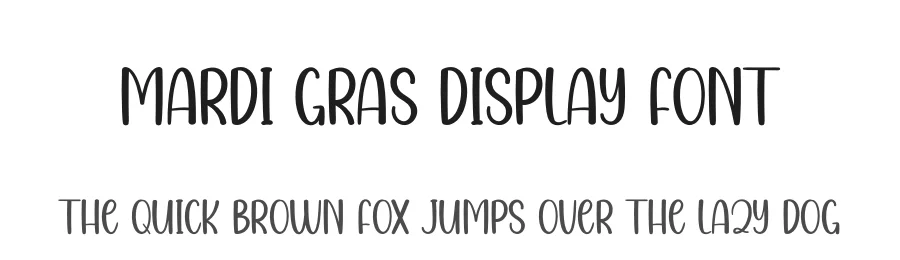Mardi Gras Display Font by creativeletter — Display Font