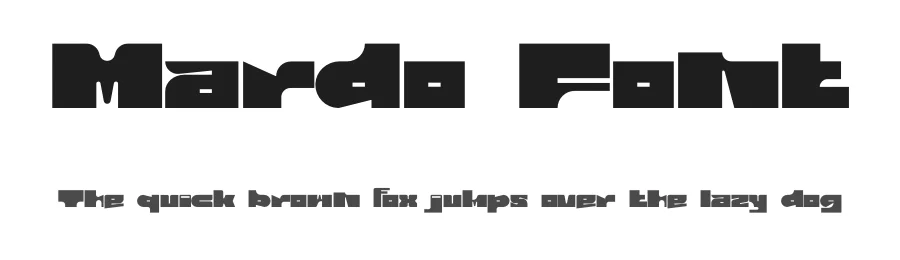 Mardo Font by erifqizefont — Display Font