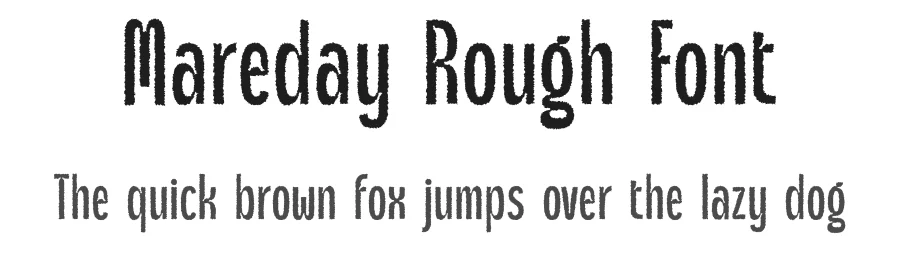 Mareday Rough Font by craftsupplyco — Sans Serif Font