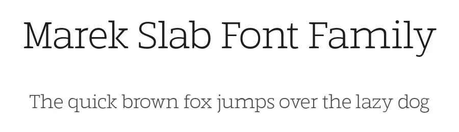 Marek Slab Font Family by Rosario Nocera — Slab Serif Font